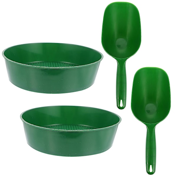 1 sæt have sigte bærbar sigte til kompost jord plast have jord skovle
