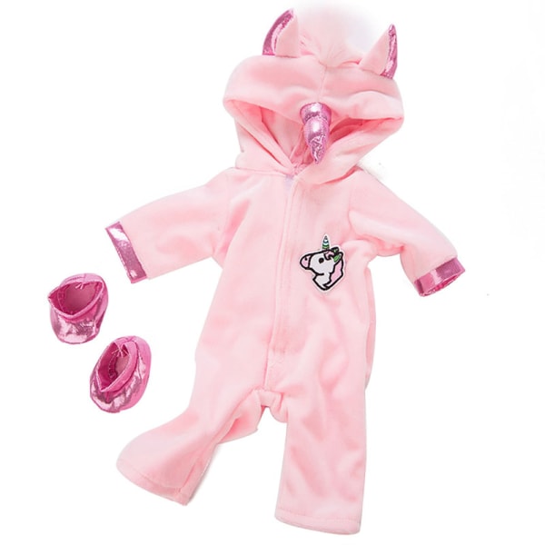 2 st dockkläder söta babykläder 17,5-18 tum American Girl Reborn dockkläder skor set
