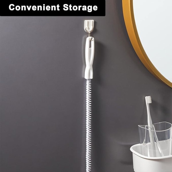 Avløpsrenser, avløp, hårfjerner, servant, vask, avløpsrens, rørleggerverktøy 45 cm