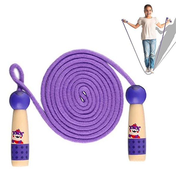 Kids Skipping Rope Toy Adjustable Wooden Handle,fitness Rope Best Toy