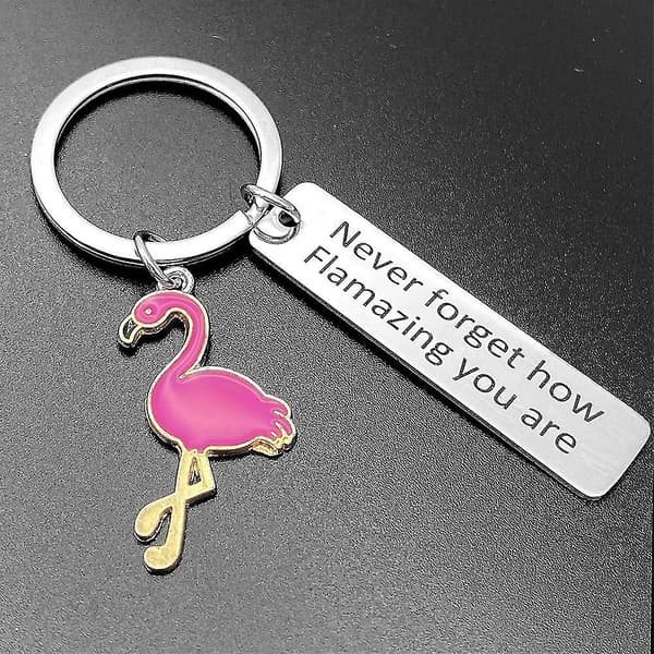 Flamingo-avainperä Älä koskaan unohda kuinka upea olet Avainperälahja