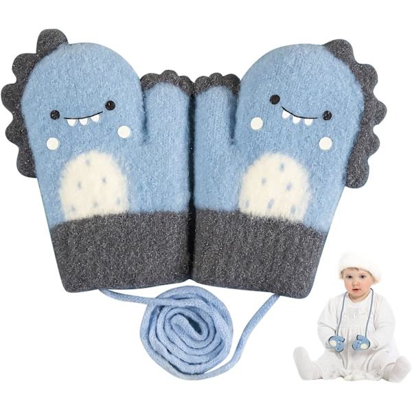 Baby toddler vantar, varma baby vinterhandskar med anti-statisk