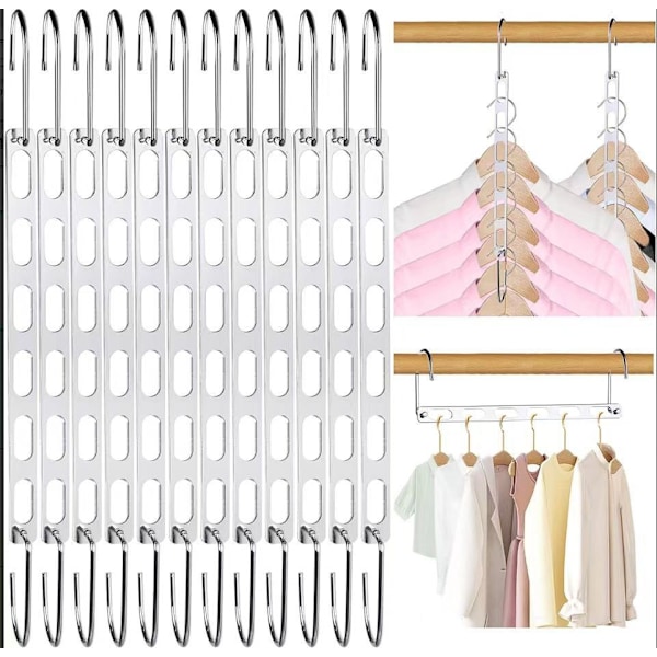 Multi-hanger bøjle, garderobe bøjle 8PCS