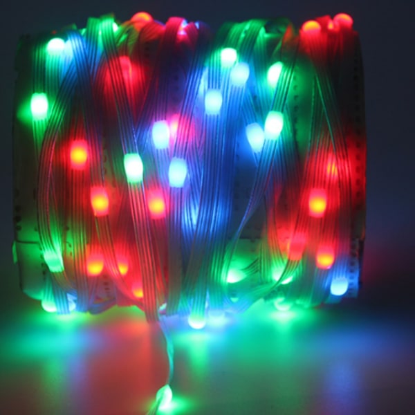 10m RGB skinnledning lysende lysstreng Bluetooth stemmestyring APP-kontroll julelysdekorasjon lysende skilt