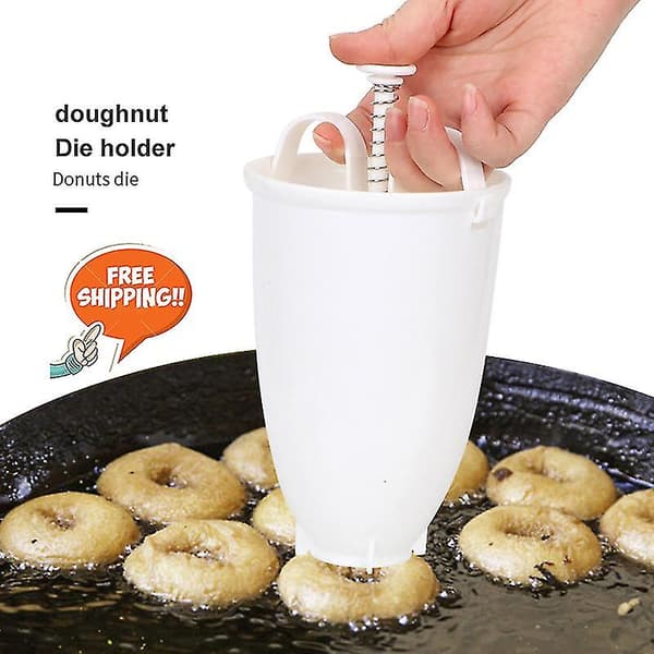 Hurtig Plastik Donut Maker Vaffelforme Køkken Tilbehør Bageudstyr Donut Maker Kageform Biscuit Cookies Diy Bageværktøj
