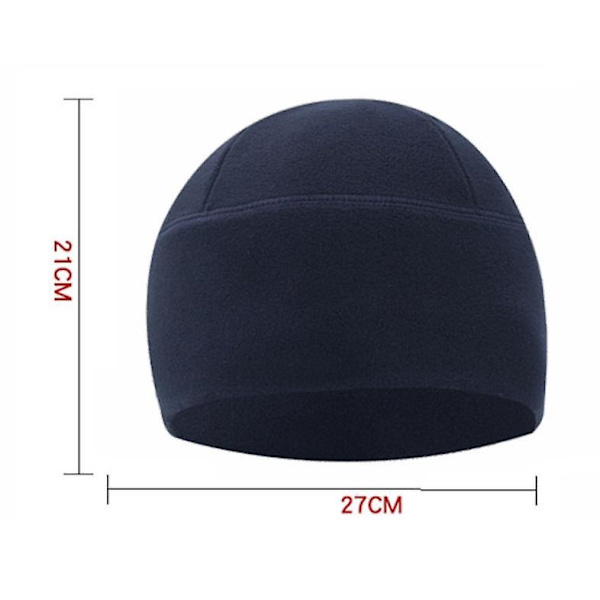 Ulkoilun polaarinen fleece-kylmä lämmin vuorikiipeilyhiihtohattu ratsastusfleecehattu Navy