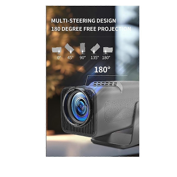 HY320 Projektor Retro Spillekonsoller 30000+ Spil H713 Android11 2.4G+5G WIFI6 3D Spilprojektor Understøtter 2 Spillere EU Stik