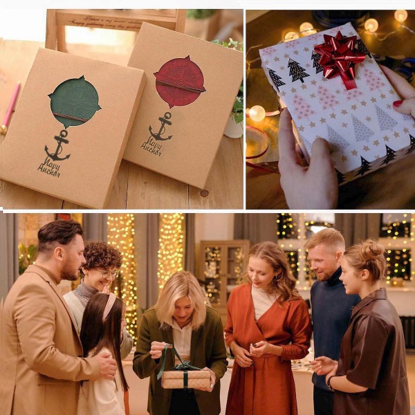 Læder Scrapbog DIY Fotoalbum Mindebog, 60 Sider DIY Album Til Rejse Graduering Familie Jubilæum Bryllup Gave Type A