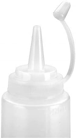 2 stk 240ml 8oz-Hvit plastmyk flaske