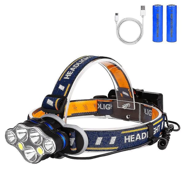 Led Hodelykt Oppladbar Hodelykt Lommelykt Med Usb-Kabel