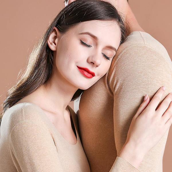 Herre Termisk Undertøj Sæt Base Layer Fleece Foret Blød Top Bund XL
