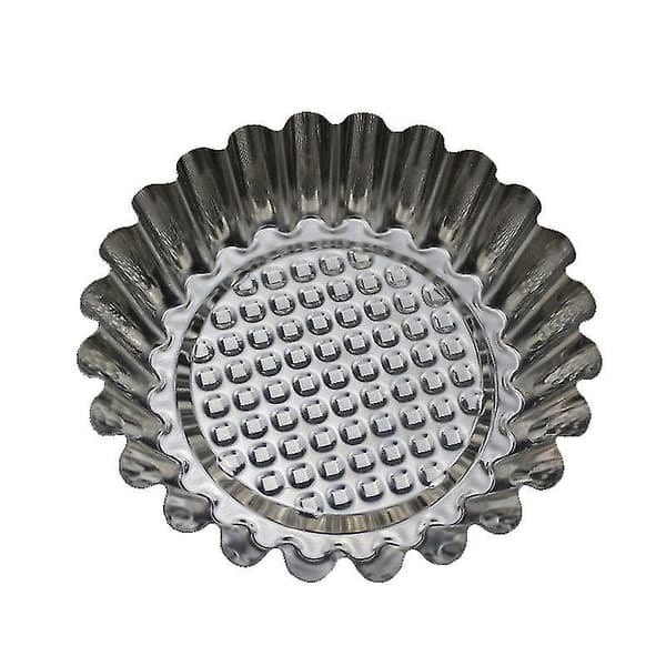 6 stk Non-stick Høy Kvalitet Rustfritt Stål Egg Tart Form
