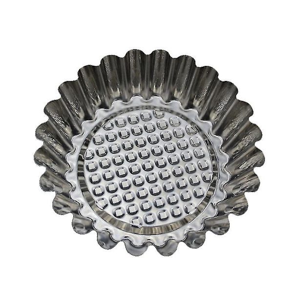 6 stk. Non-stick rustfrit stål æggekageform