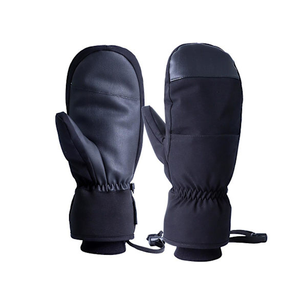 Snowboard Handsker Luffer Varme Touch Screen Vandtætte Ski Handsker Black M