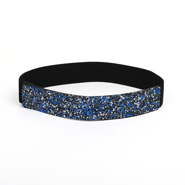 Rhinestones besatt med diamanter, full diamant elastisk belte, brede og glitrende diamanter, kvinnestørrelse 100, med elastisk belte, fasjonabel C