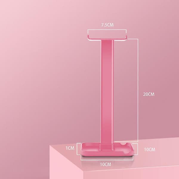 Avtagbar hörlursstativ för hörlurar Pink