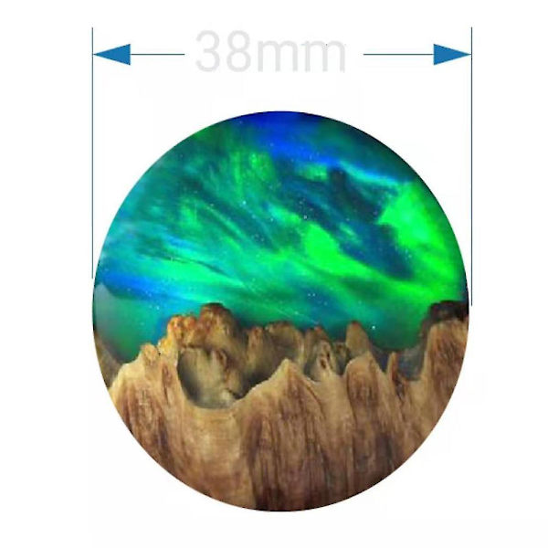 Pohjoisen valot -kaulakoru Aurora Gem -riipusketju Aurora Borealis -korut lahja