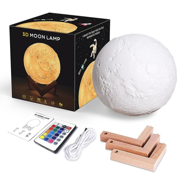 Moon Nattlampa Sänglampa Barn Sovrum Led-lampor 8cm