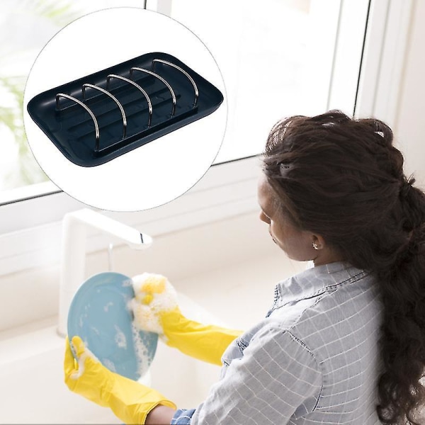 1 st diskbänk i plast för kök, torkställ för disk