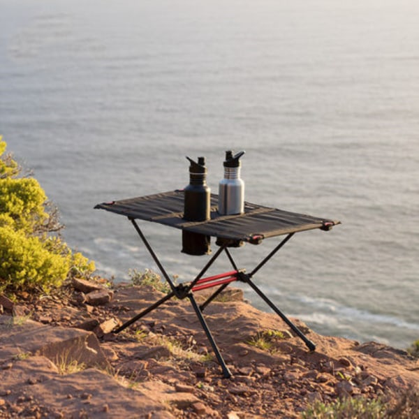 Bärbar ultralätt förvaringsbord för utomhuscamping i aluminiumlegering hopfällbart resebord picknick