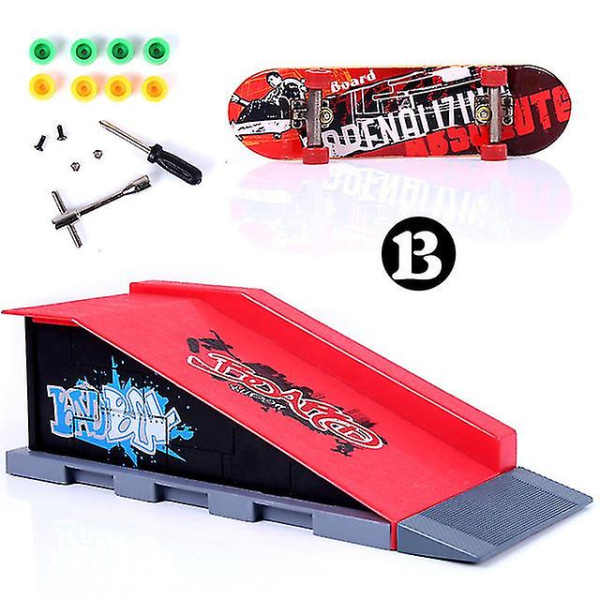 Finger Skateboards Skate Park Ramp Deler Deck Sport Spill for Barn Style B