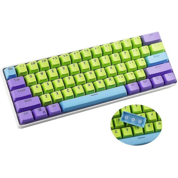 61 Pbt Keycaps 60 Percent, Ducky One 2 Mini Keycaps Oem Profile Green