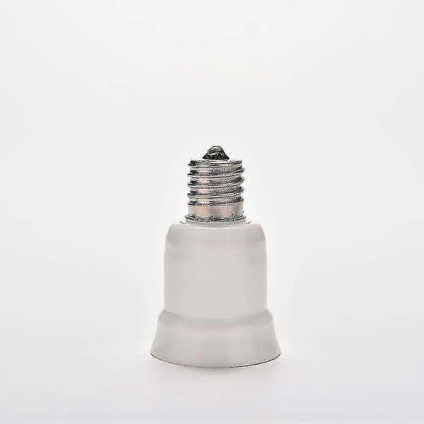 E17 Til E27 Sokkel Base Led Halogen Cfl Lyspære Lampe Adapter Konverter Holder