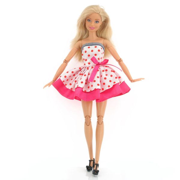 4 stk 30 cm Barbie dukketøj Mode kort nederdel Casual tøj kjole