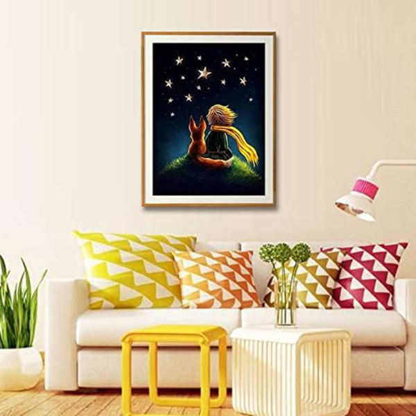 Timanttimaalaussetti, Cartoon Prince Diamond Art Kit, Timanttimaalaus täydellinen kodin seinäkoristeluun 12 x 16 tuumaa