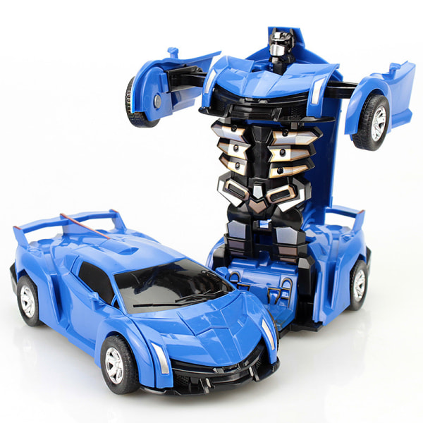 Barns deformation leksak bil modell tröghet bil pojke intelligens stall nattmarknad leksak ljusblå