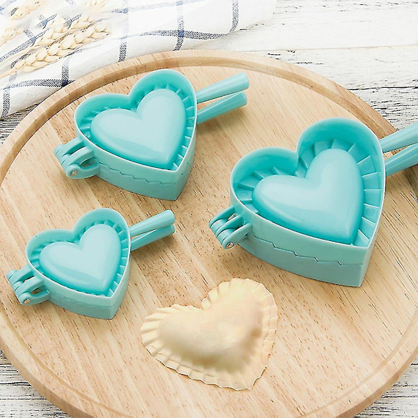 1 st 3 modell DIY dumplingsverktyg kök dumplingsform blomma hjärta fjäril degpress dumplings paj ravioli kökstillbehör