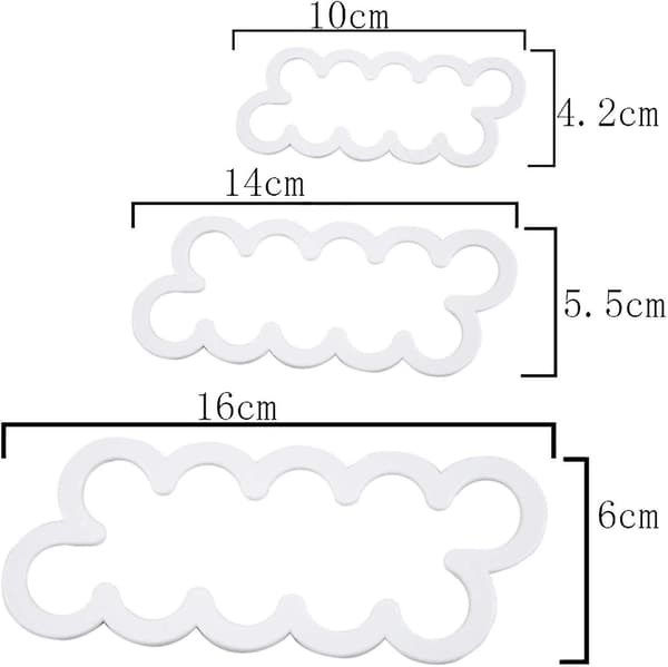 3 sett med rosekutter fondant blomster kakeform