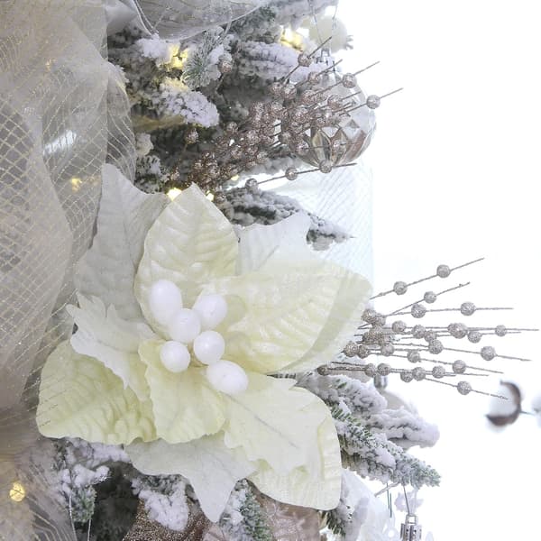 15 Juletræskranse Vine DIY Dekorative Tilbehør Guld Rosa Sequin Buket Champagne