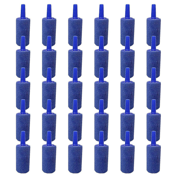 Luftsten Cylinder 30 stk Boble Diffuser Luftsten til Akvarium Fisktank Pumpe