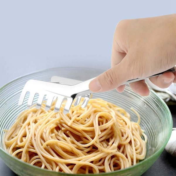 Spaghettitång, kam i rostfritt stål, spaghettitång, köksredskap