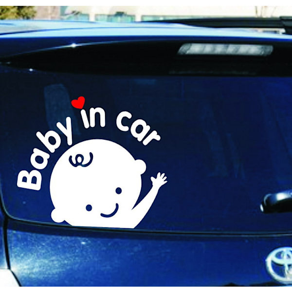 (4-pack) Baby on Board, Fotspår, Bilsticker