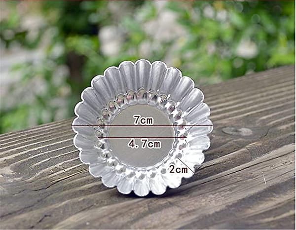 20 st äggformar för bakning, cupcake muffinsform plåt bakverktyg non stick silver