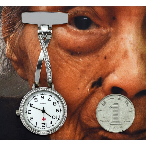 Cross Diamond Sjuksköterska Watch Mode Watch Elektronisk Väggklocka Dam Hospital Watch