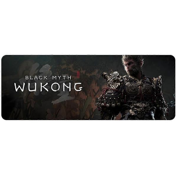 Black Myth Musematte Gaming Laptoper Musematte Gamer Teppe Tastaturmatte Skrivebordsbeskytter Stor Musematte