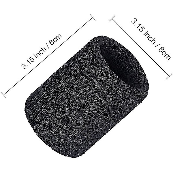12-pakning svettebånd Sports Wristband Sweat Band for menn og kvinner