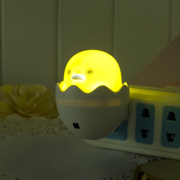 Lille gul and natlampe - LED-stik natlampe til børneværelset