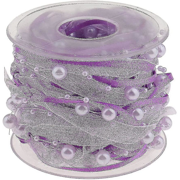 10 metrin helminauha helminauha helminauha lahjanauha koristenauha helmillä Purple