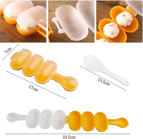 Diy risbollform, acsergery non-stick risbollsskakare med 3 rutnät, acsergery