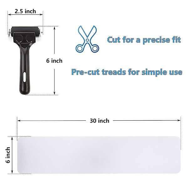 15 stk. forudskårne, transparente, skridsikre strimler, blød og vandtæt tape til gulv, badekar, badeværelse 15cm*80cm