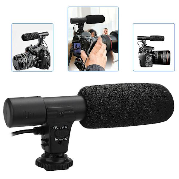 Mikrofon for Dslr-kamera Dv-videokamera Sony Panasonic Canon Nikon
