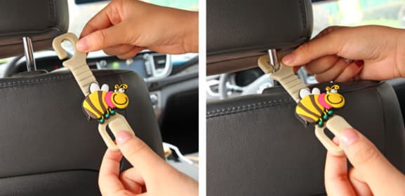4 kpl Söpö Auto Varasto Koukku Luova Monitoiminen Auto Taka Istuin Koukku