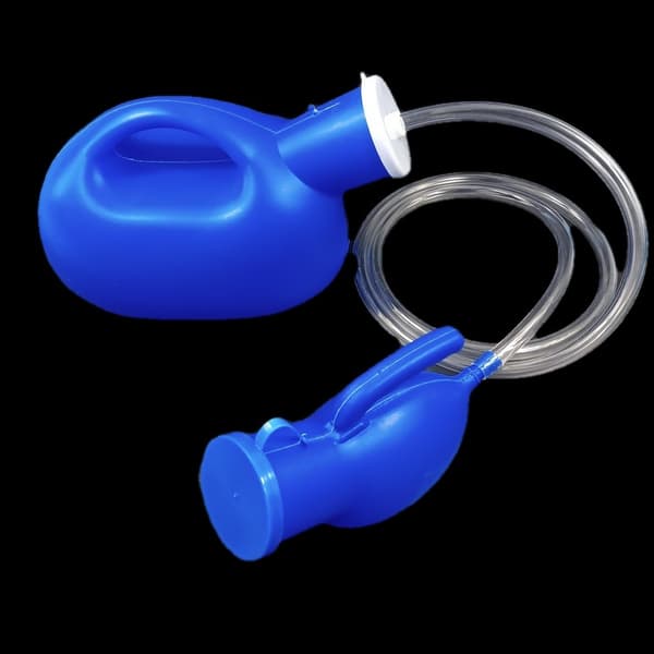 2000 ml plast urinal for menn med rør, stor bærbar urinal, pickup potte, bil urinal, urinal for eldre