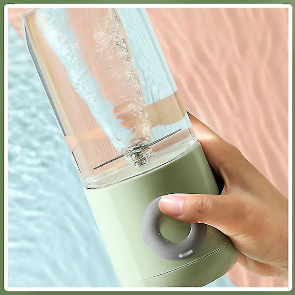 500 ml USB-laddningsbar bärbar elektrisk juicepress, minismoothie-mixer, koppmixer, hushållsapparat, trådlös pressjuicepress White