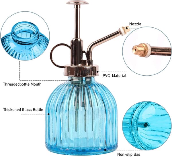 Glas vandforstøver 230ML glas plantevandkande, bag