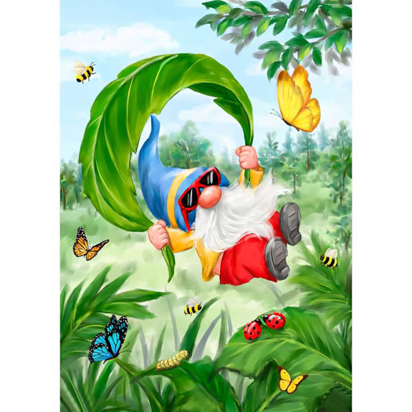 Gnome Timanttimaalaus Täysi Timantti, Timanttikirjonta Täydellinen Sarja Timanttimaalaus Maisemat, 5D Timanttimaalaus Maisemat Täysi 5D Timantti P